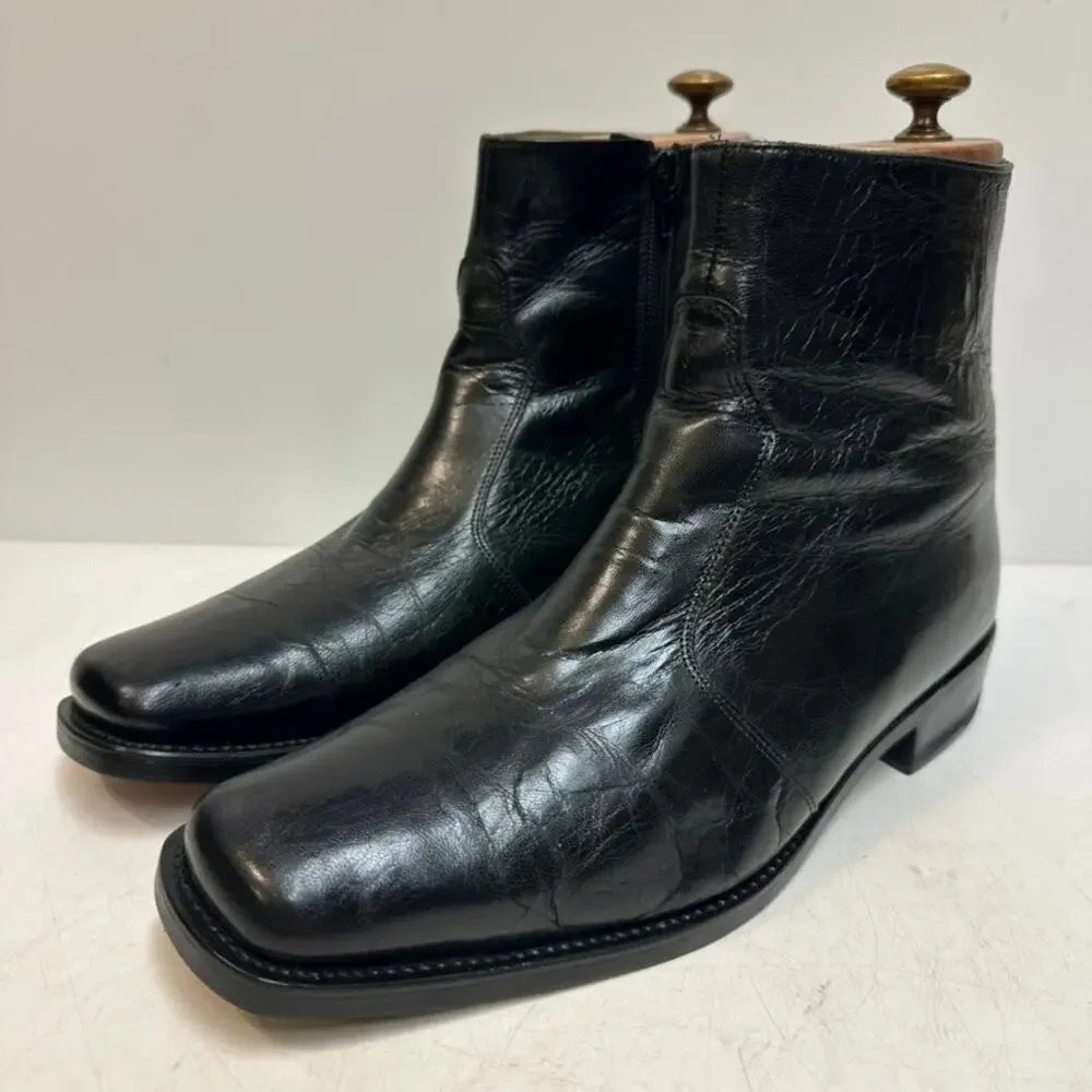 RESOLED Crockett & Jones Jasper Formal Chelsea Boots Made in England VTG US 9 D